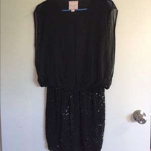 Black Cocktail Dress Embellished Details